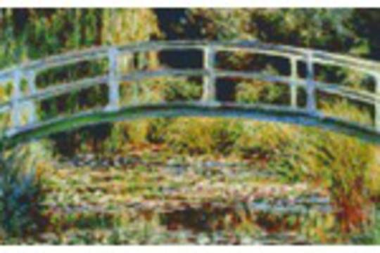 The Japanese Bridge At Giverny Eight [8] Baseplate PixelHobby Mini-mosaic Art Kit